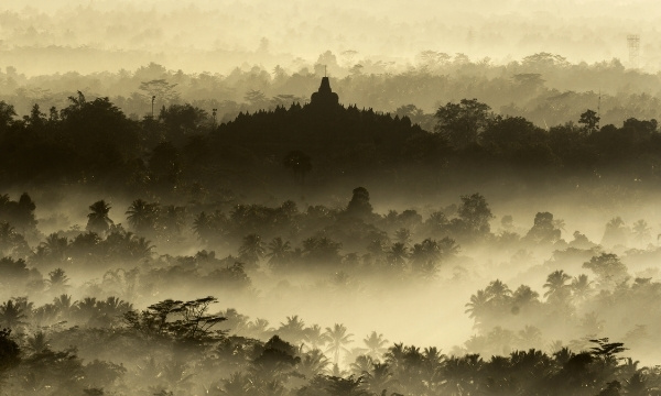 Romantic Borobudur Temple