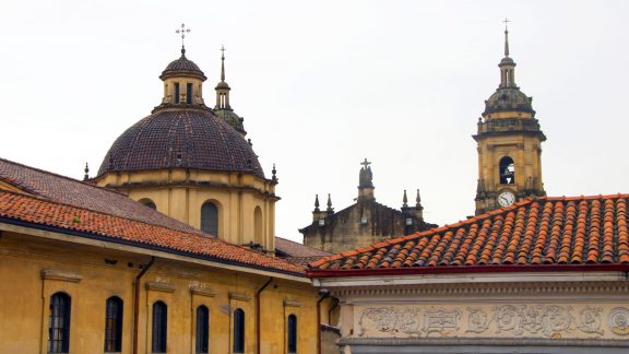Destination - Historic district rooftops church La Candelaria
Bogota