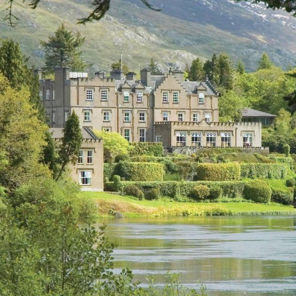 Ballynahinch Castle Hotel is located along the Wild Atlantic Way in the West of Ireland